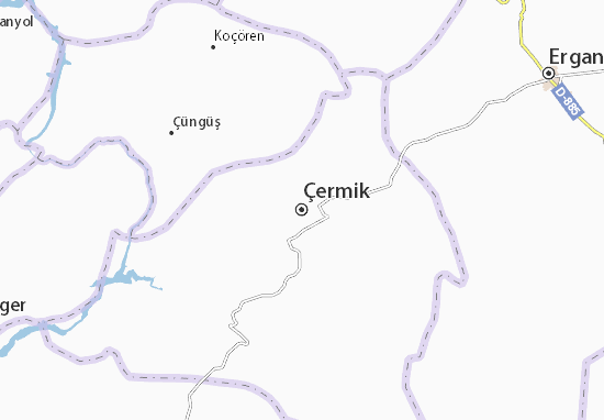 Karte Stadtplan Çermik