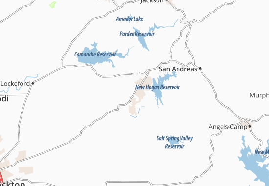 Rancho Calaveras Map