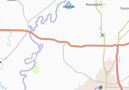 Kaart Plattegrond Poseyville