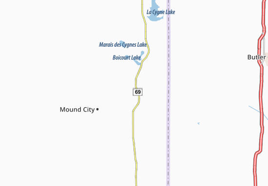 Kaart Plattegrond Pleasanton