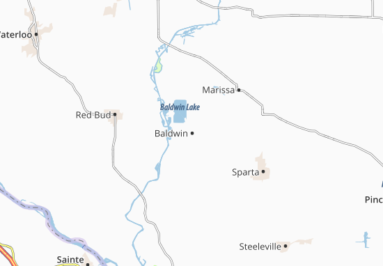Kaart Plattegrond Baldwin
