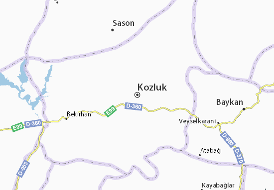 Karte Stadtplan Kozluk