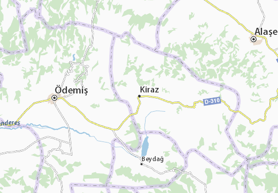 Kaart Plattegrond Kiraz