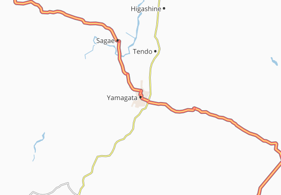 Karte Stadtplan Yamagata