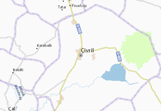 Kaart Plattegrond Çivril