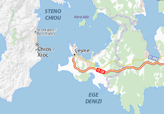 Detailed Map Of Altinyunus Altinyunus Map Viamichelin