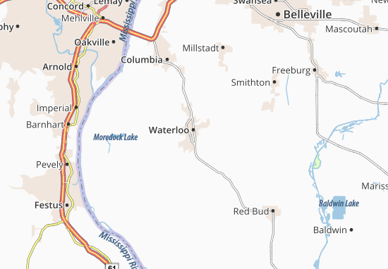 Mapa Waterloo