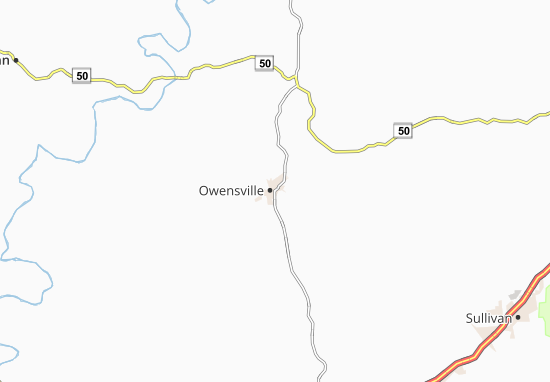 Kaart Plattegrond Owensville