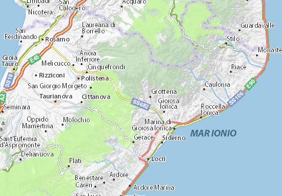 Kaart Plattegrond Mammola