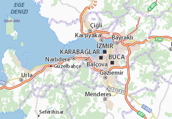 Karte Stadtplan Balçova