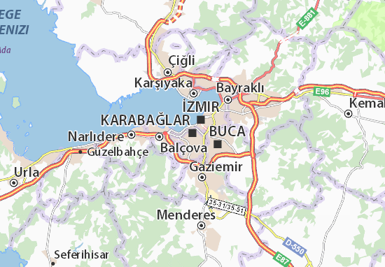 Karte Stadtplan Karabağlar
