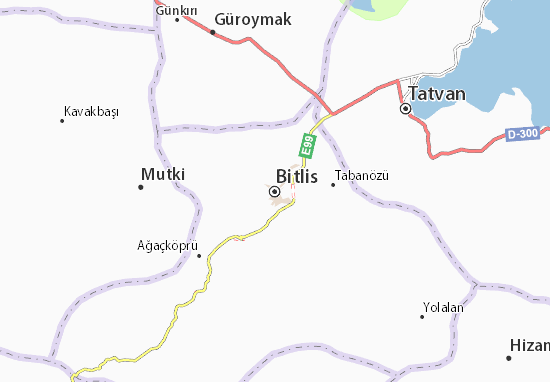 Karte Stadtplan Bitlis