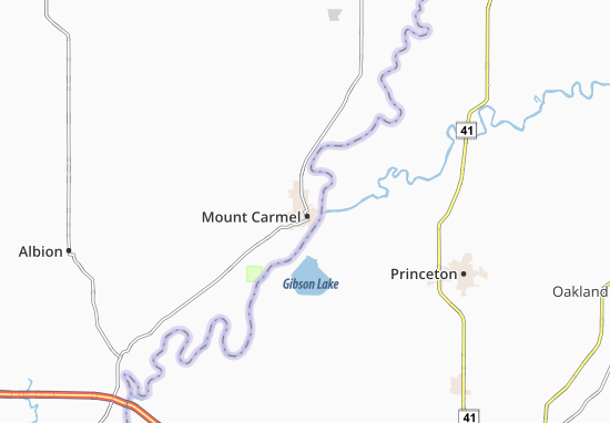 Karte Stadtplan Mount Carmel