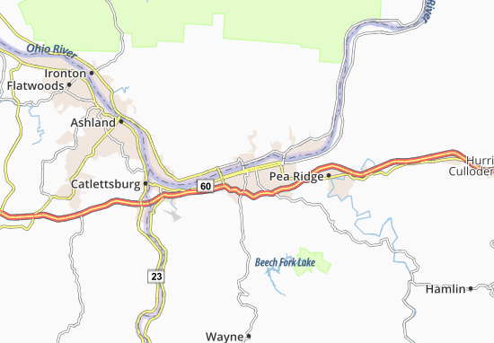 Mapa Huntington