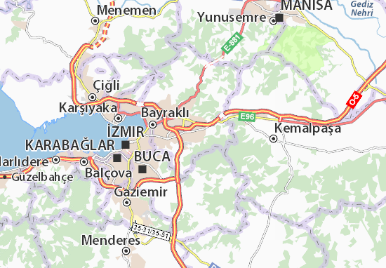 Kaart Plattegrond Kemalpaşa