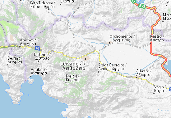 Leivadeiá Map