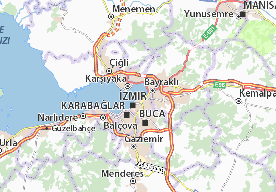 Map Of Alsancak Michelin Alsancak Map Viamichelin