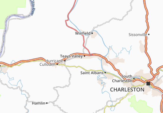 Mapa Teays Valley