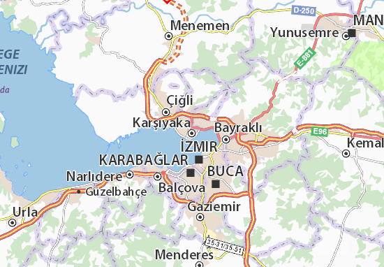 Karte Stadtplan Karşıyaka