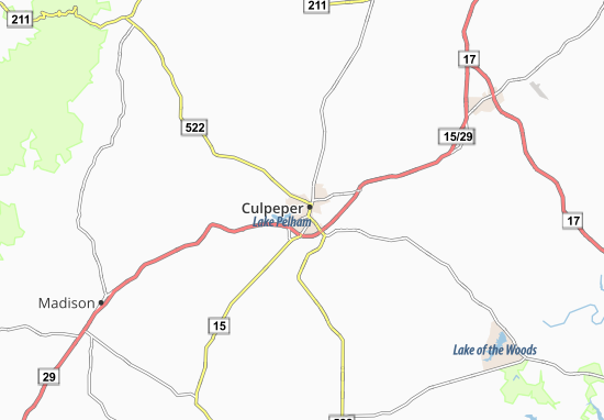 Kaart Plattegrond Culpeper