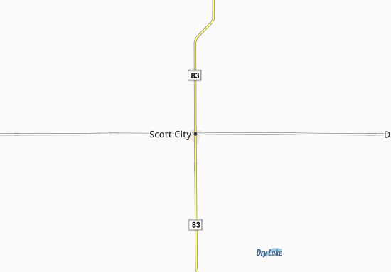 Karte Stadtplan Scott City