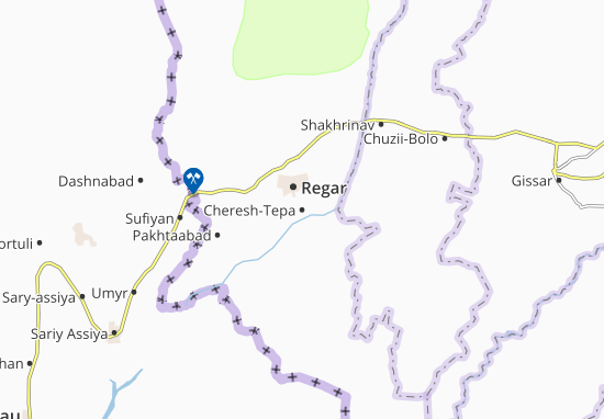 Kaart Plattegrond Cheresh-Tepa