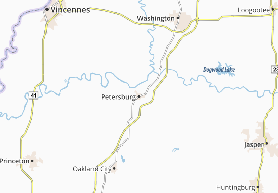 Mapa Petersburg