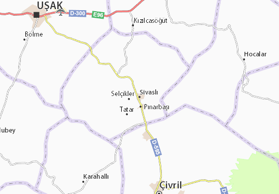 Kaart Plattegrond Sivaslı