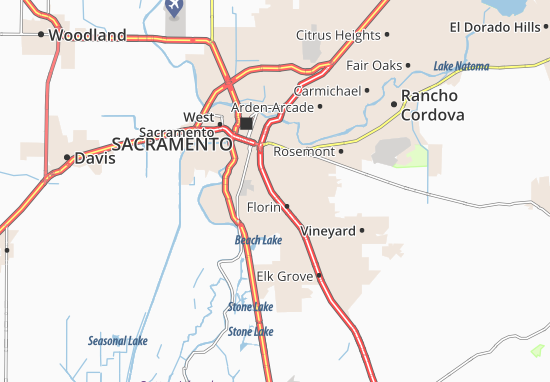 Parkway-South Sacramento Map