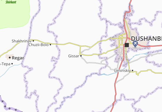 Karte Stadtplan Gissar