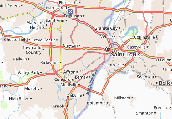 MICHELIN Saint-Louis map - ViaMichelin