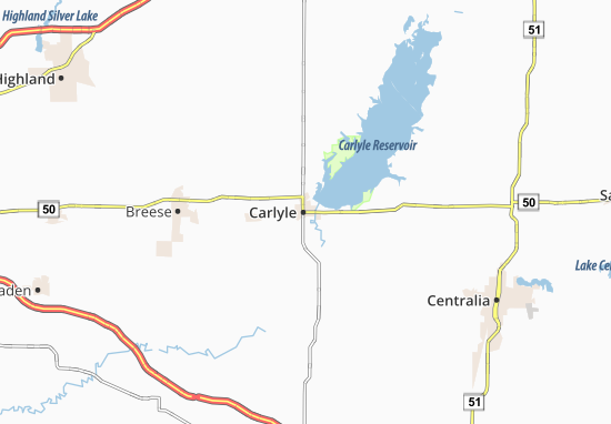 Kaart Plattegrond Carlyle