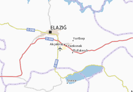 Karte Stadtplan Yazıkonak