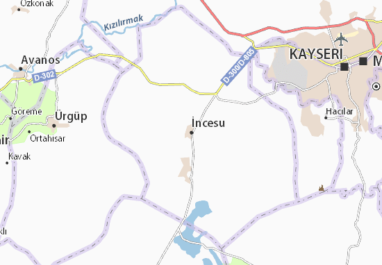 İncesu Map