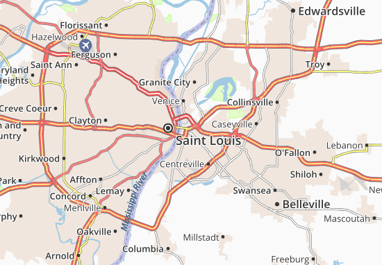 East Saint Louis Map