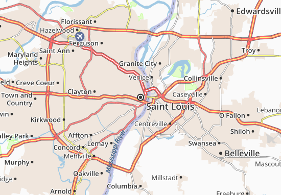 Carte-Plan Saint Louis