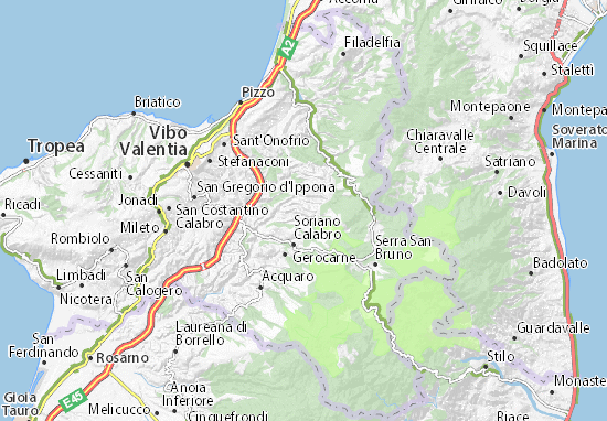 Karte Stadtplan Vazzano