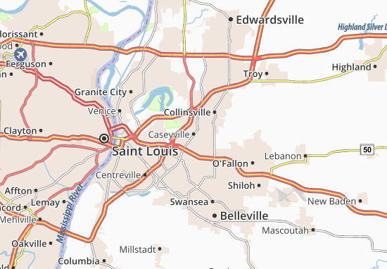 Caseyville Map