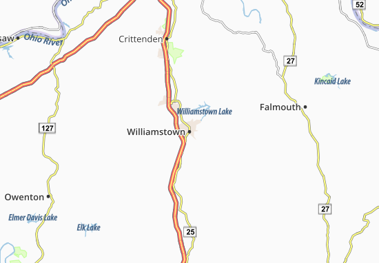 Kaart Plattegrond Williamstown
