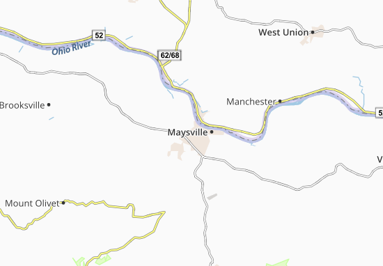 Mapa Maysville
