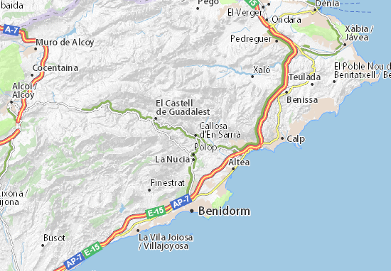 Mapas-Planos Callosa d&#x27;En Sarrià