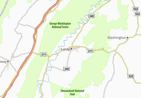 Mapa Luray