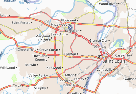 Karte Stadtplan Olivette