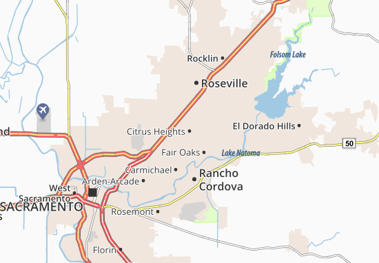 Citrus Heights Map