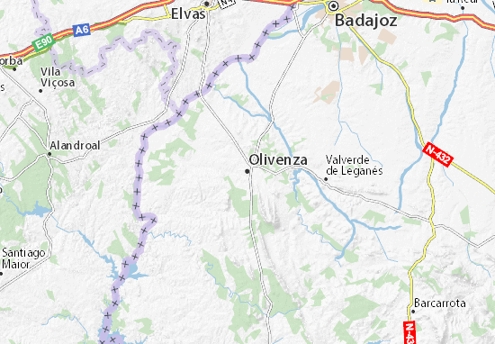 Mapa Olivenza