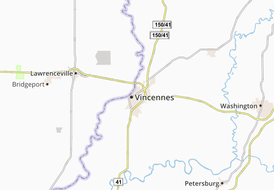 Mapa Vincennes