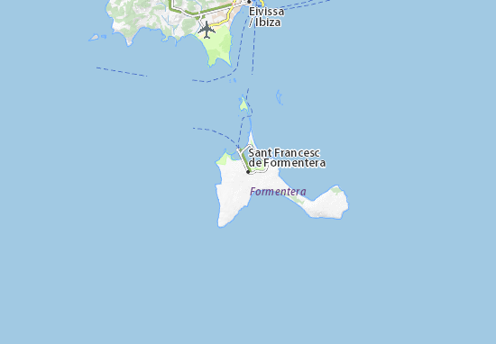 Mapas-Planos Sant Francesc de Formentera