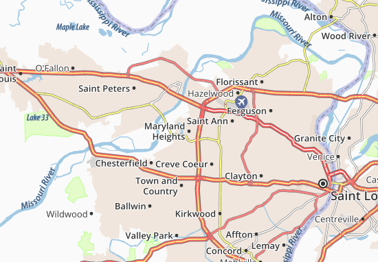 Maryland Heights Map