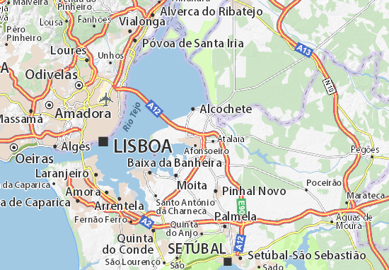 Karte Stadtplan Ponte Vasco da Gama