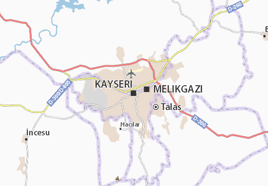 Karte Stadtplan Kayseri
